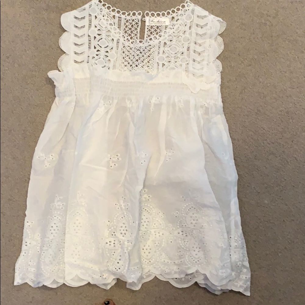 White cotton top